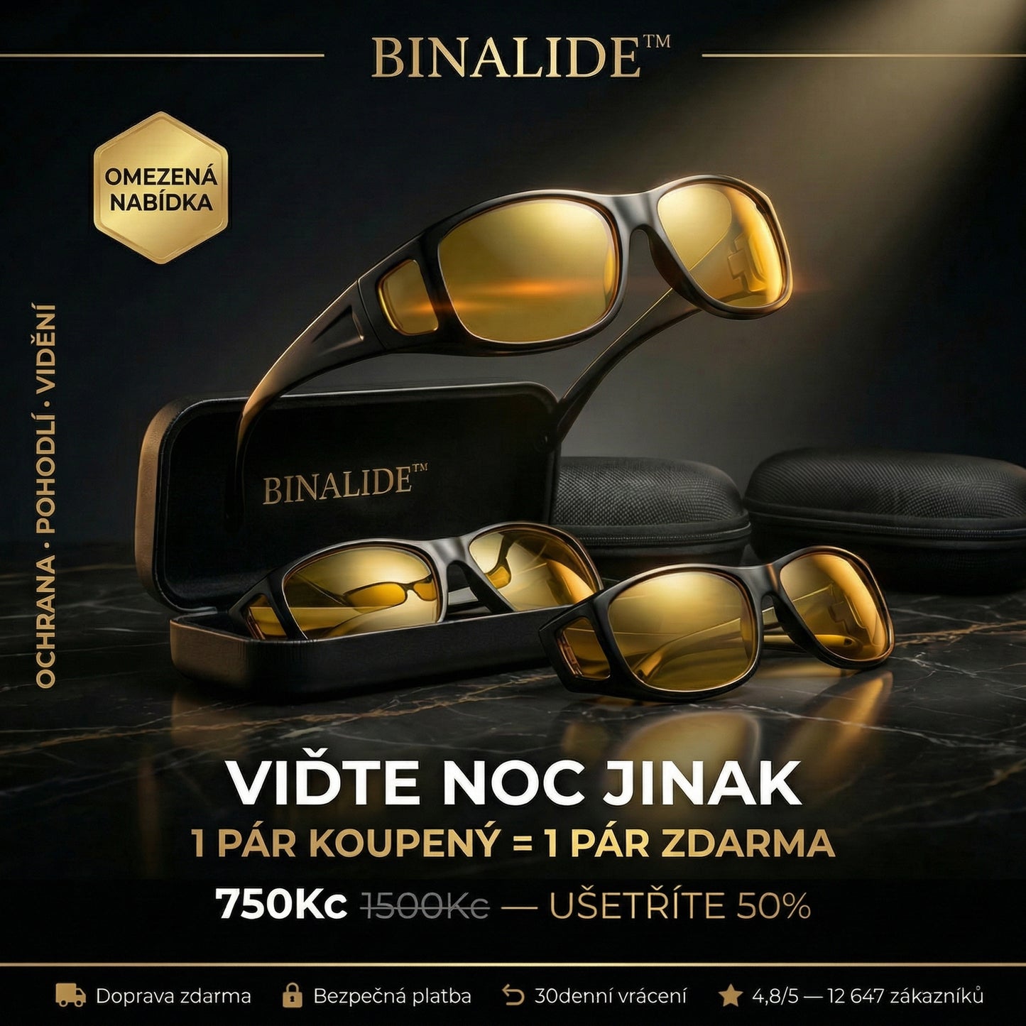 Binalide™ - Zbavte se agresivních světlometů